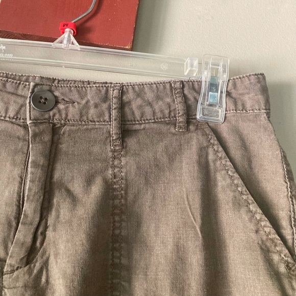 Gap Brown Roll Cuff Shorts 6 - Picture 3 of 7